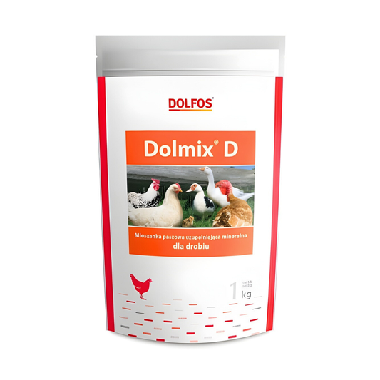 Papildbarība mājputniem ar D vitamīnu, Dolmix D, 1 kg