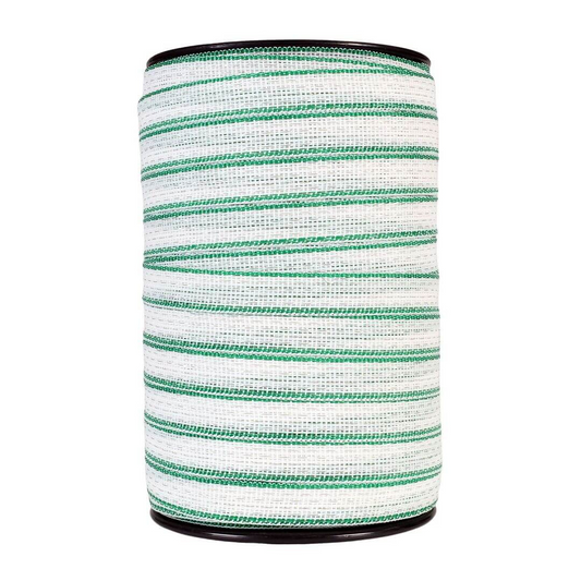 Electrical tape 20 mm, green-white, 200 m, 0.1 Ω