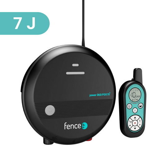 Electric fence energizer with remote control Fencee Power DUO RF PDX70 12V/230V