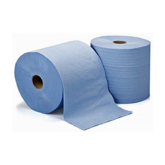 Industriālais papīrs Clean, 350 m, 2 slāņi, zilā, 1 ruļļīs