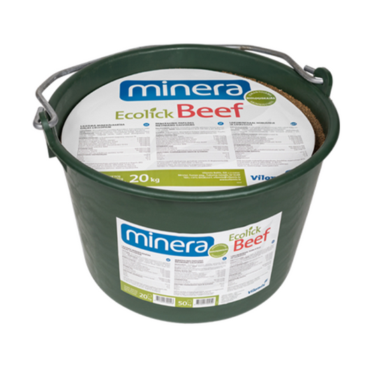 Laizāmā minerālbarība gaļas liellopiem, Minera Ecolick Beef, 20 kg (spainis)