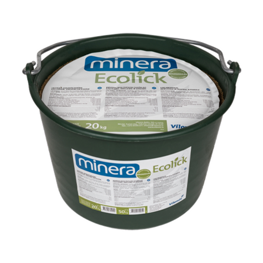 Laizāmā minerālbarība cietstāvošām govīm, Minera Ecolick Dry, 20 kg (spainis)