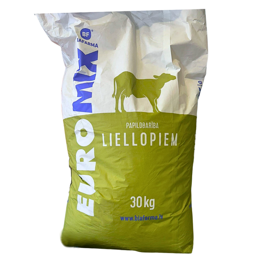 Paplidbarība liellopiem, EUROMIX STANDART, granulēta, 30 kg
