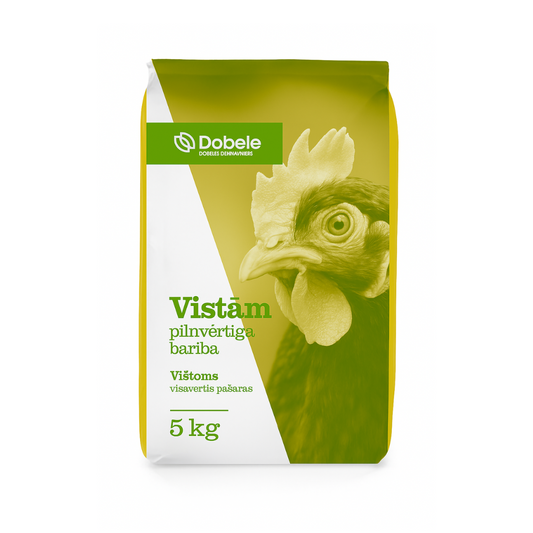 Pilnvērtīga barība dējējvistām 23-60 ned.v., Dobeles dzirnavnieks, 5 kg