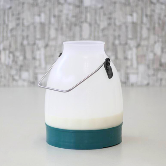 Slaukšanas plastmasas spainis 30 L, puscaurspīdīgs, ar metāla rokturi, zaļš