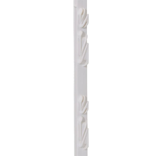 Elektriskā gana miets, 156 cm, 11 stiprinājumi, plastmasas, divpusējs, balts