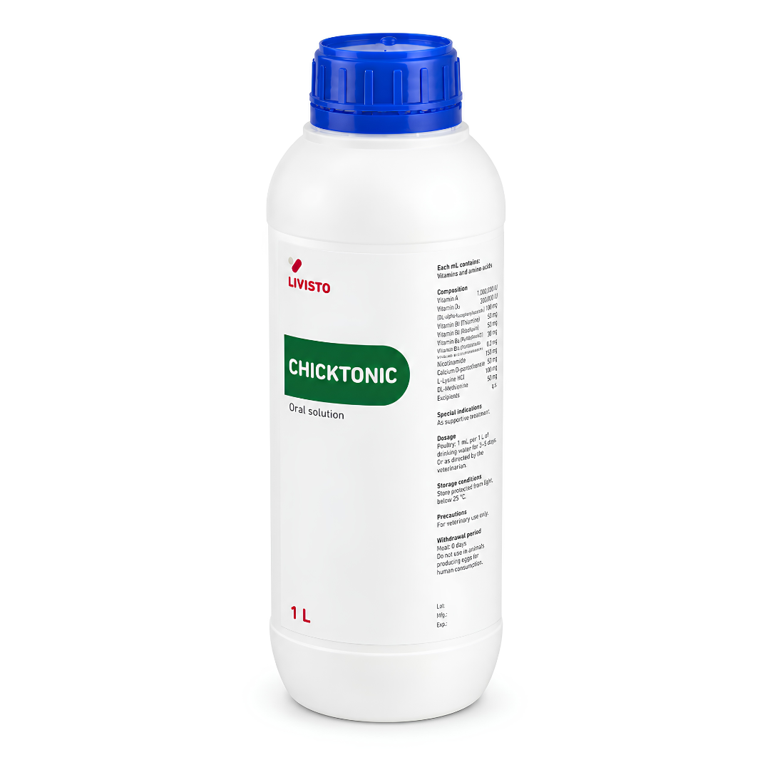 Vitamīnu un aminoskābju piedeva dzīvniekiem CHICKTONIC 1 l