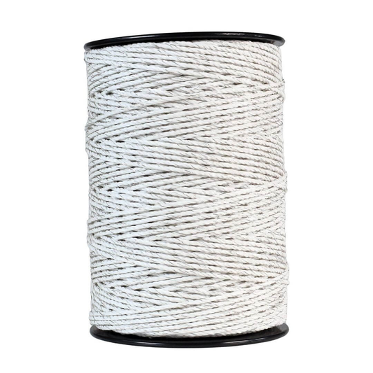 Elektriskā gana aukla 3 mm, 400 m, balts, 3.8 Ω/m