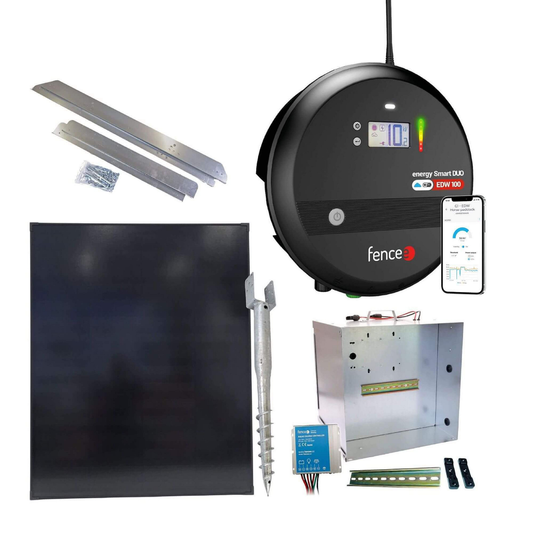 Elektriskā gana komplekts Fencee Energy Smart DUO EDW100 10 J ar 200 W saules paneli (PIEGĀDE 7-12 DIENAS)