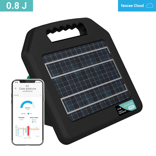 Elektriskais gans ar saules bateriju Smart Fencee DUO RF SDX08, 0.8J