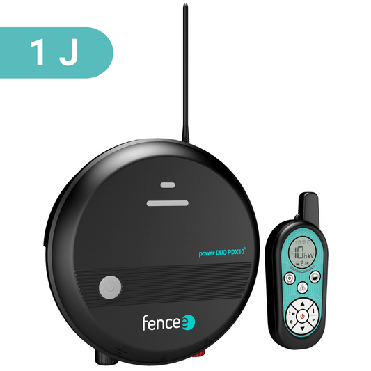 Elektriskais gans ar pulti Fencee power DUO RF PDX10, 1J, 12V/230V