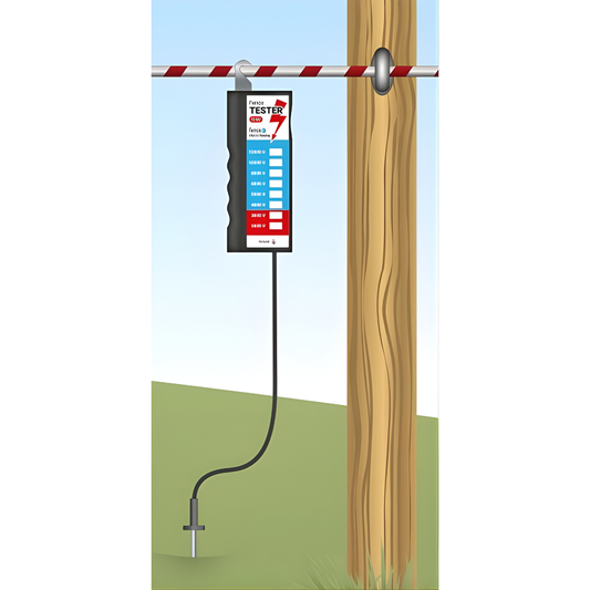 Elektriskā gana testeris Fencee 12 kV ar zemējumu
