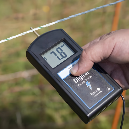 Elektriskā gana digitālais testeris Fencee 17 kV ar zemējumu