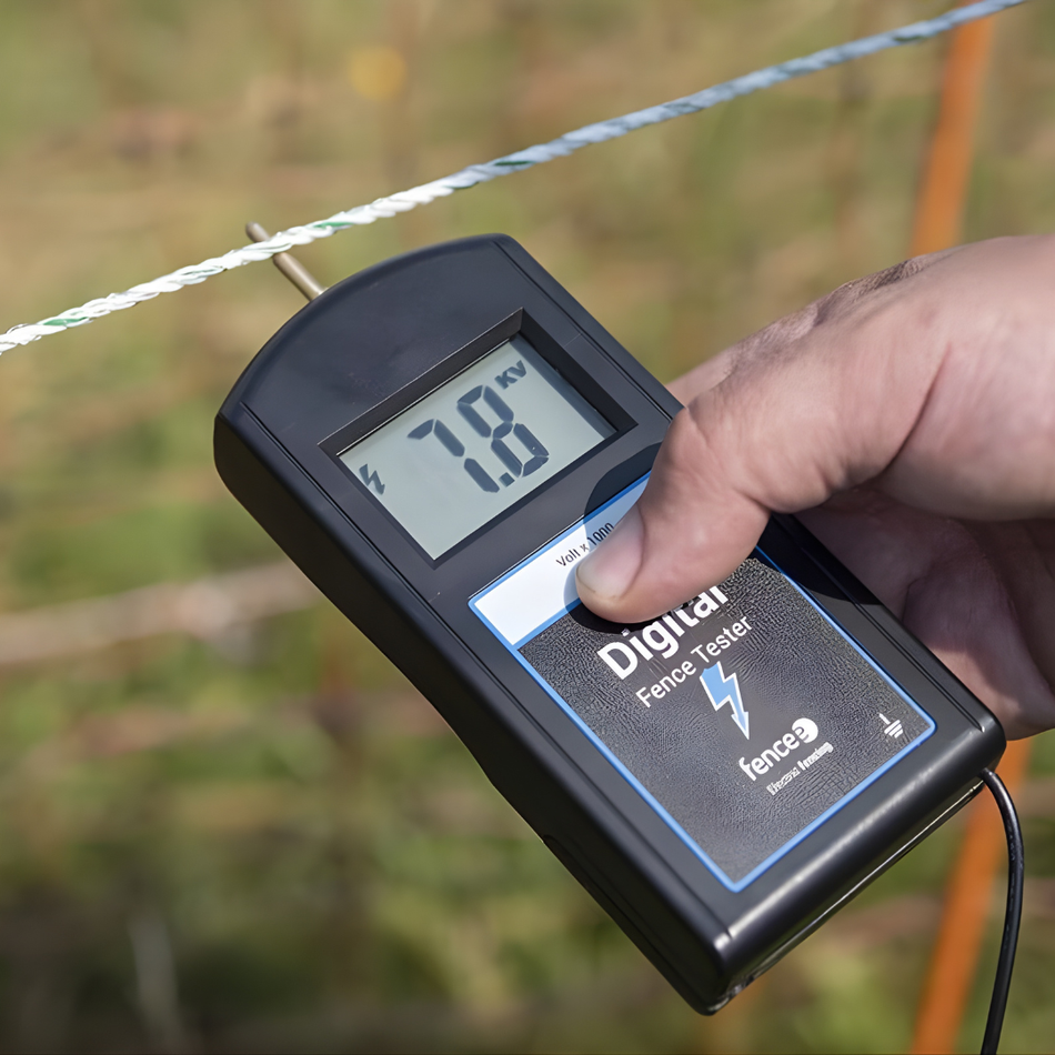 Elektriskā gana digitālais testeris Fencee 17 kV ar zemējumu