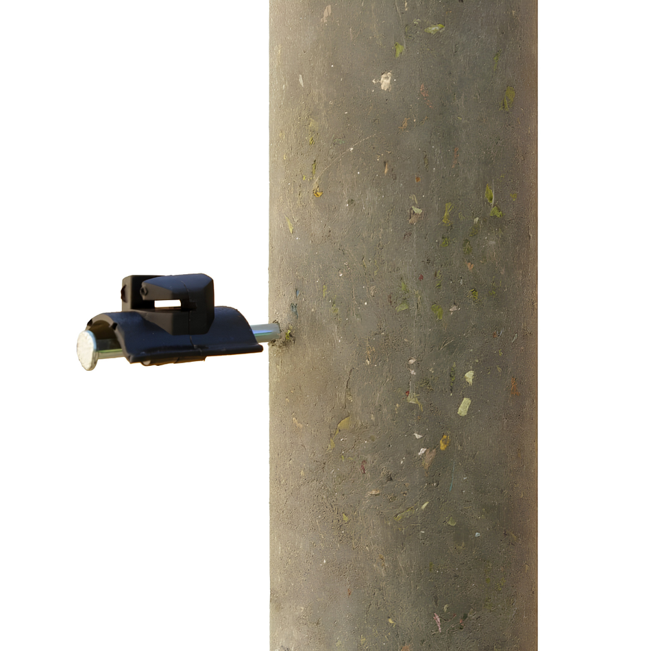 Elektriskā gana izolators stieplei un auklai līdz 4 mm - 25 gab.