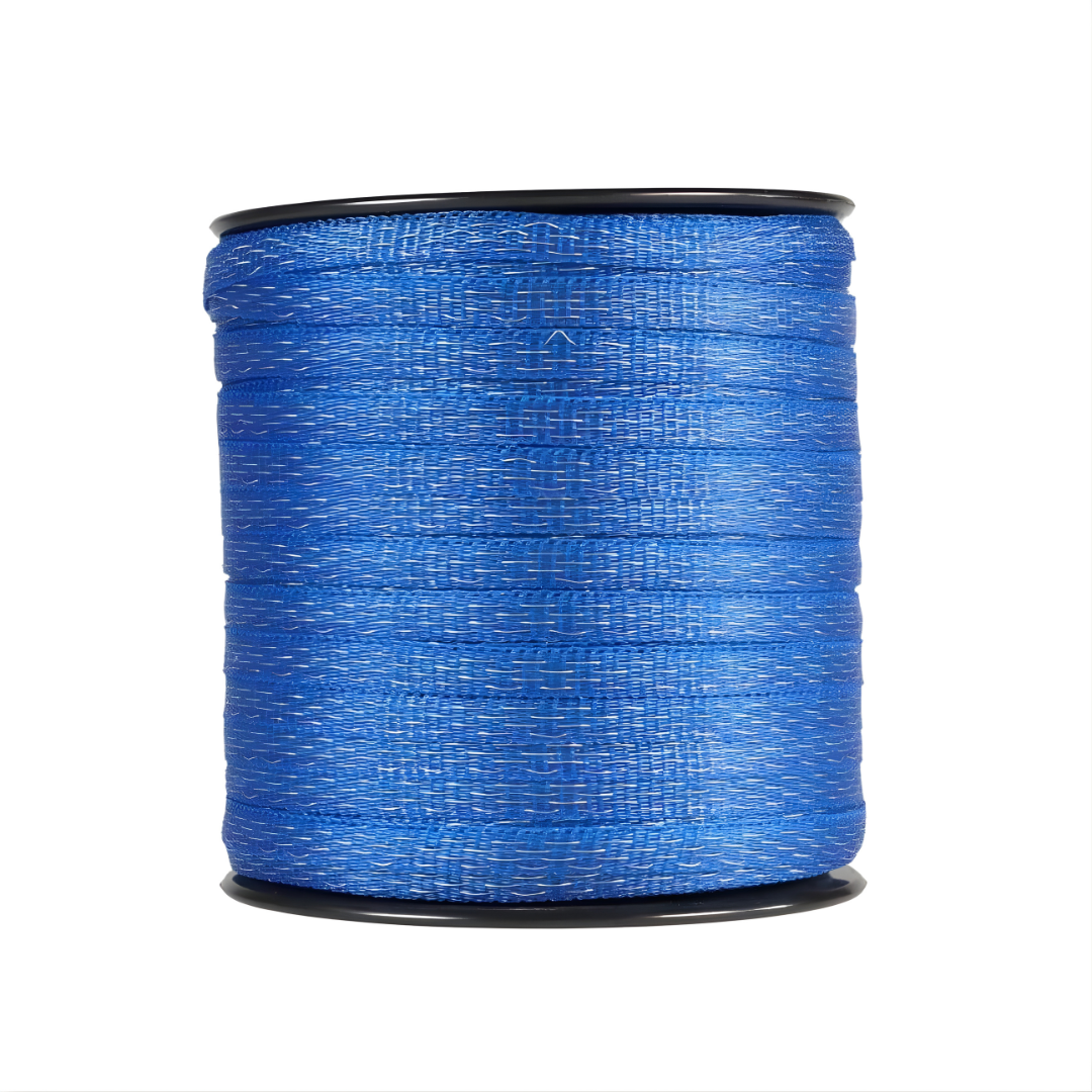 Elektriskā gana lente 10 mm 200 m zila
