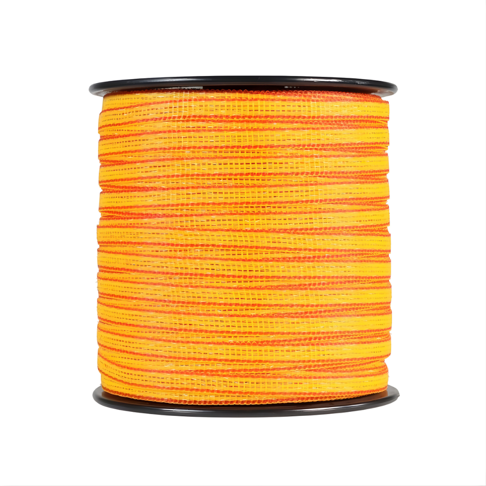 Elektriskā gana lente 10 mm 250 m dzeltena-oranža