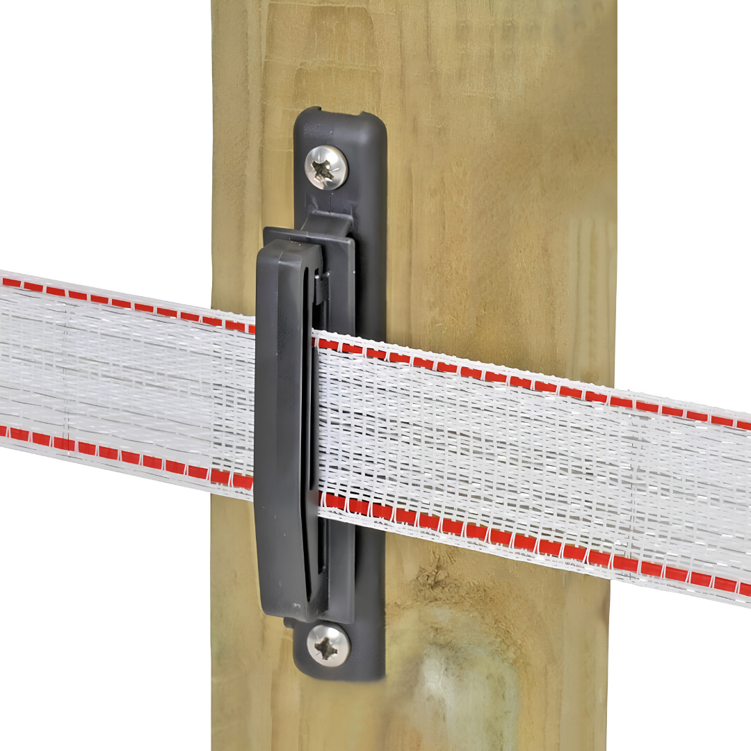 Elektriskā gana plakanais izolators lentei līdz 60 mm - 10 gab.
