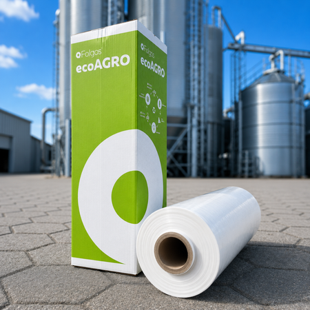 Ruļļu ietināmā plēve Folgos 750 mm × 1500 m balta