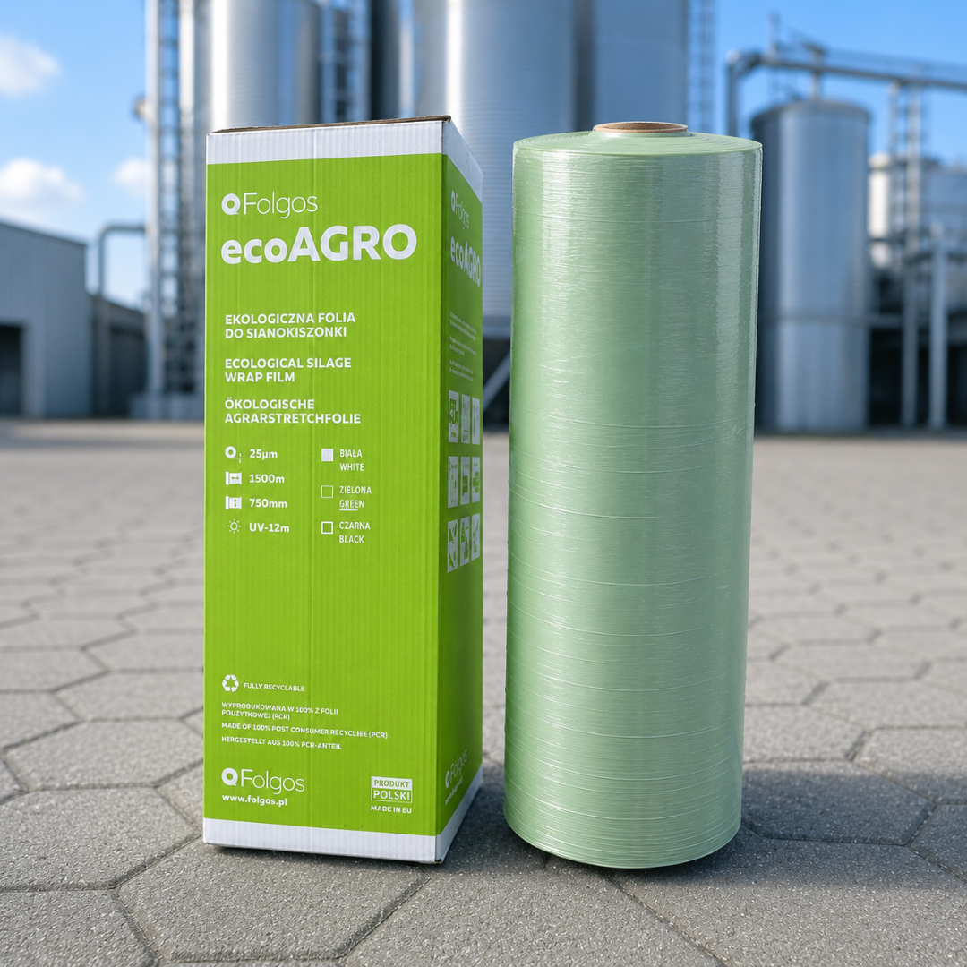 Ruļļu ietināmā plēve Folgos 750 mm × 1500 m zaļa