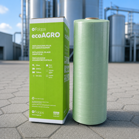 Ruļļu ietināmā plēve Folgos 750 mm × 1500 m zaļa