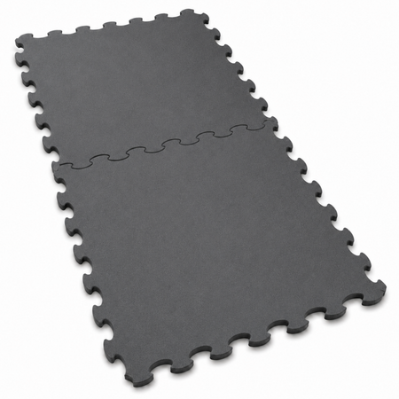 Gumijas plāksne Puzle SBR 105 × 105 cm melna
