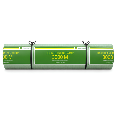 Ruļļu ietinamais tīkls John Deere Netwrap 123 cm × 3000 m