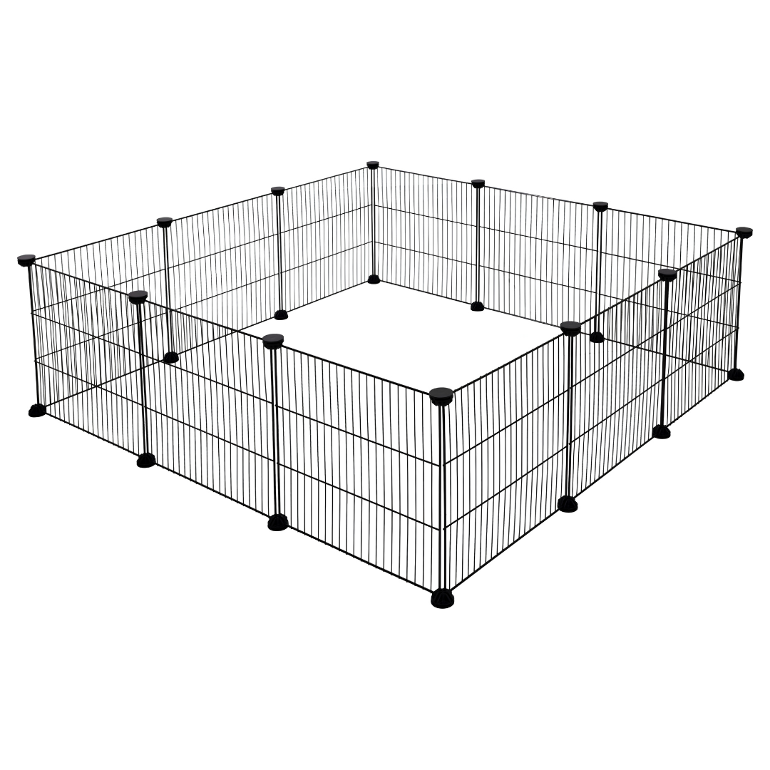 Āra voljērs trušiem 12 elementu 35 × 35 cm melns