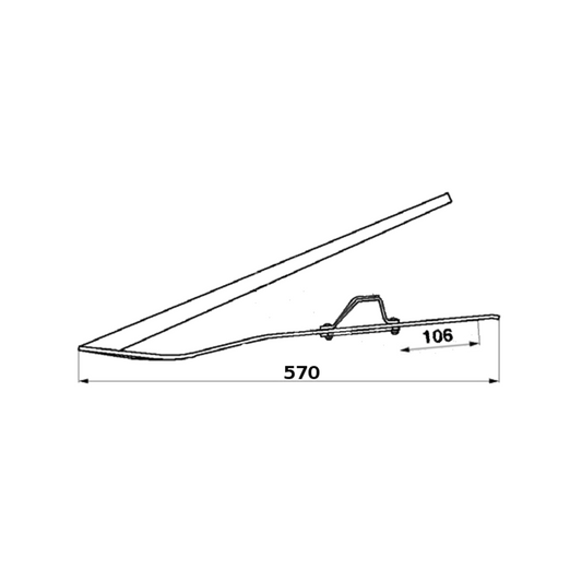 Veldres pacēlājs 570 mm, 000610272, 610272 Class