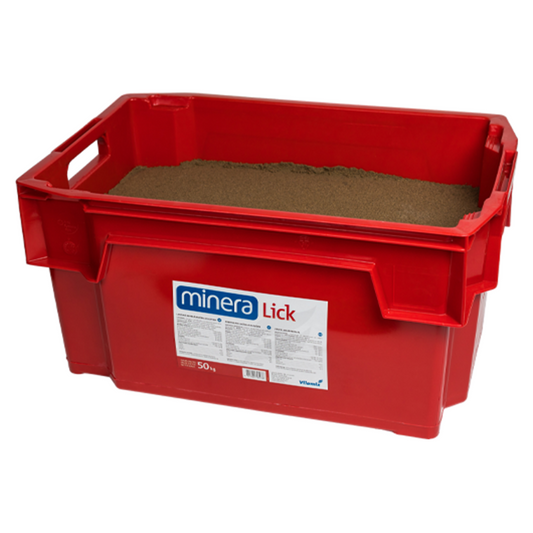Laizāmā minerālbarība, Minera Lick, 50 kg (kaste)