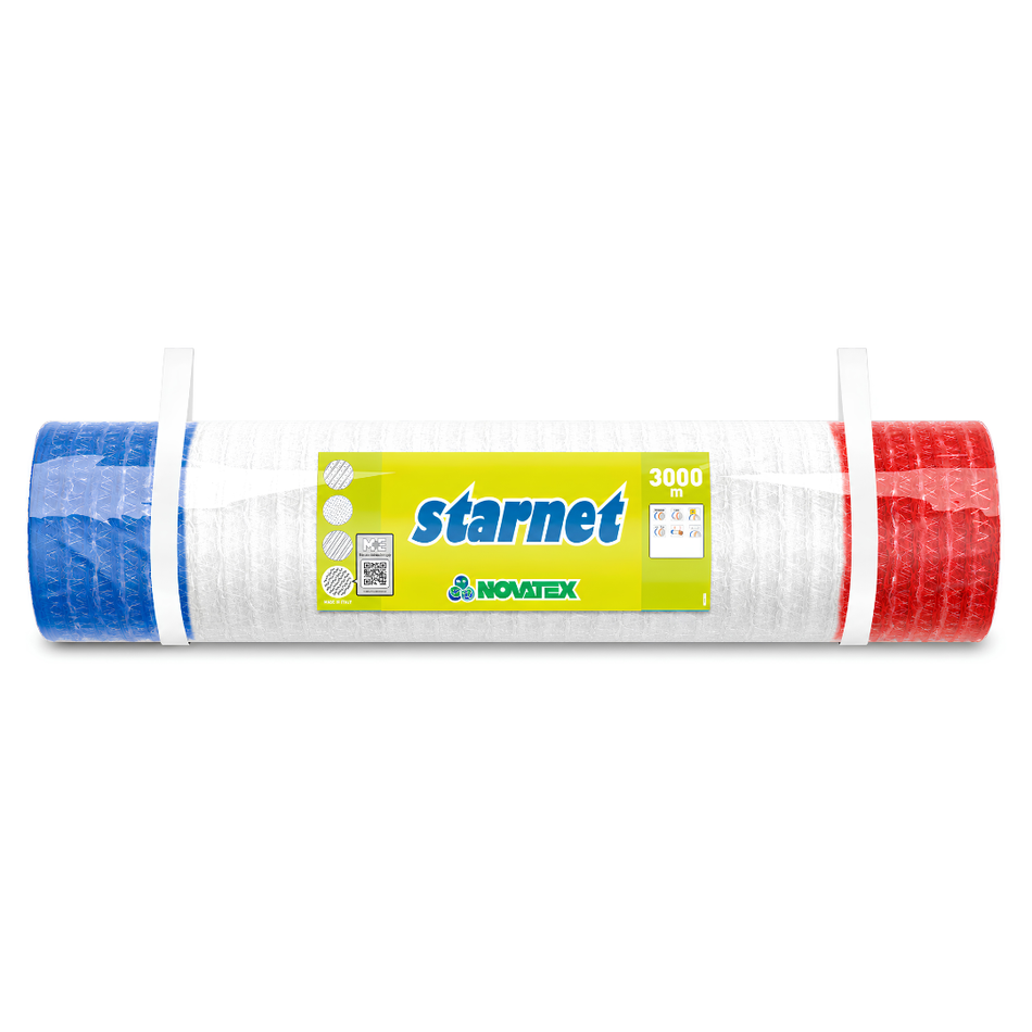 Ruļļu ietinamais tīkls Novatex Starnet 123 cm × 3000 m