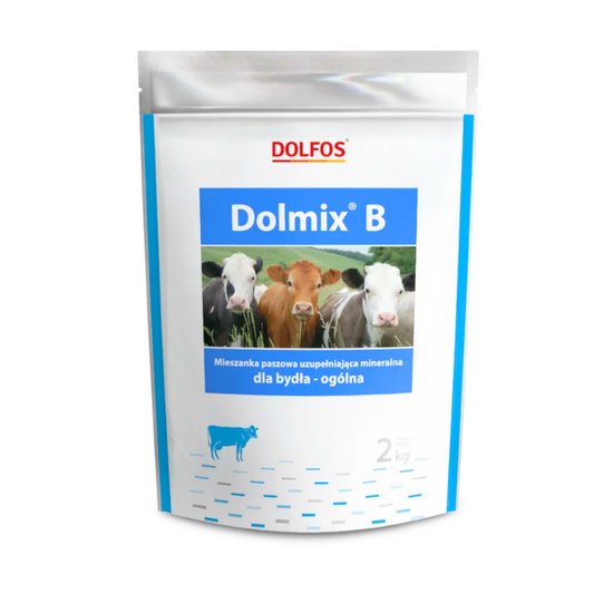 Paplidbarība liellopiem Dolfos Dolmix B, 2 kg, visiem vecumiem