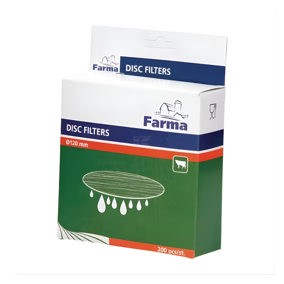 Piena filtri apaļie 120 mm Farma 200 gab.