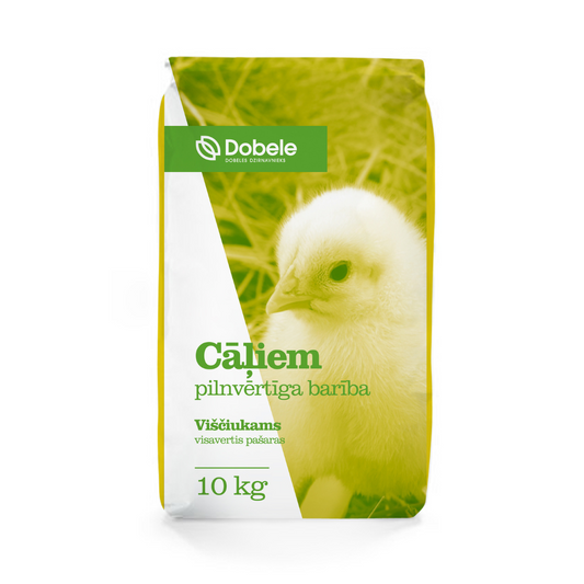 Pilnvērtīga barība cāļiem 0-8 ned.v., BIO, Dobeles dzirnavnieks, 10 kg