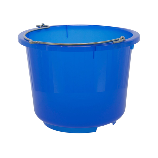 Plastmasas spainis ar metāla rokturi 12 L, zils