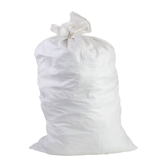 Polipropilēna maiss 65 x 105 cm, 50 kg, balts