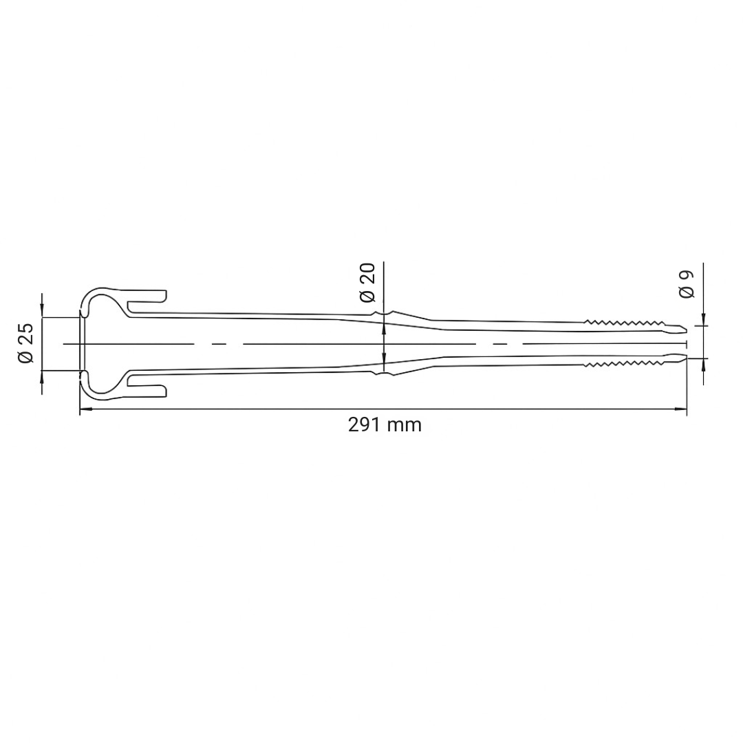 Pupu gumija 291 mm, DD.00.041A