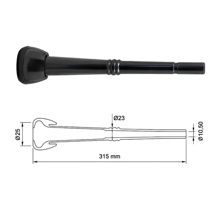 Pupu gumija DeLaval 960011-01 1169 315 mm