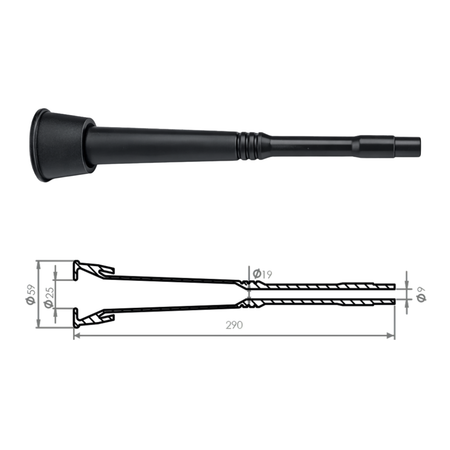 Pupu gumija DD.00.041A 290 mm