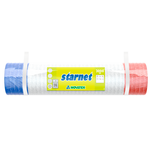 Ruļļu ietinamais tīkls 1.23 x 3000 m, Starnet