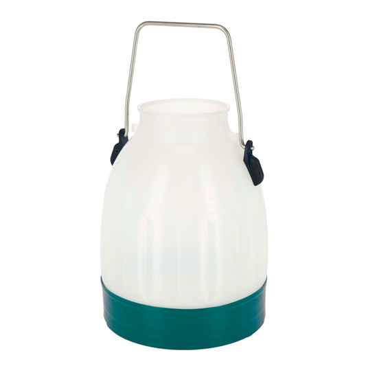 Slaukšanas plastmasas spainis 30 L, puscaurspīdīgs, ar metāla rokturi, zaļš