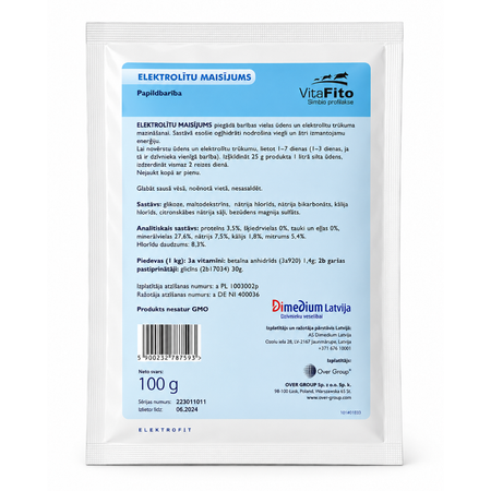 Elektrolītu maisījums dzīvnieku mazuļiem VitaFito 10 x 100 g