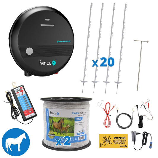 Electric fence kit for horses