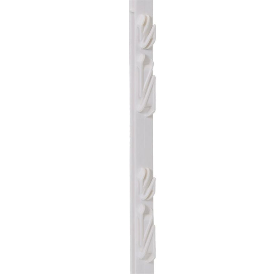 Elektriskā gana miets, 156 cm, 11 stiprinājumi, plastmasas, divpusējs, balts